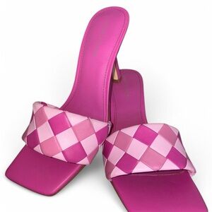 Marc Fisher Pink Woven Women's Sandals